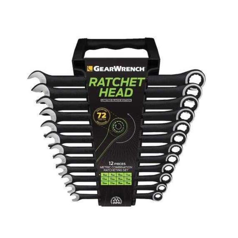 GEAR WRENCH 9412BE Kombine Circirli Metrik ve 12 Parça Anahtar Seti