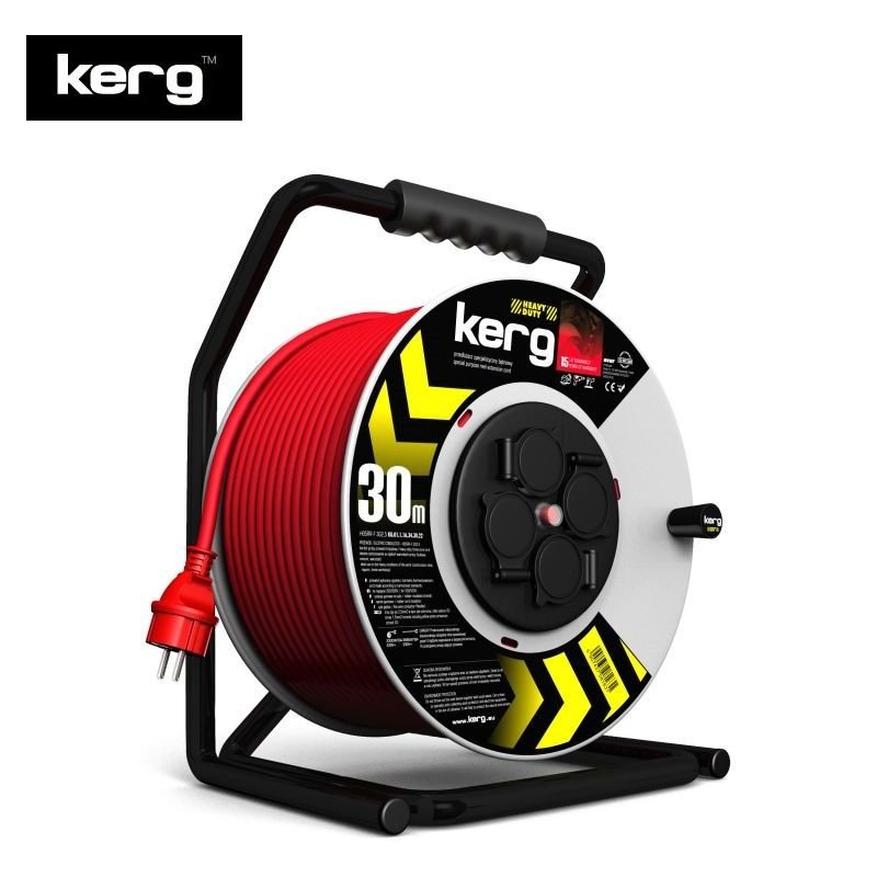 KERG Profesyonel Uzatma Kablosu (30m, 3x2,5mm2) - 15 Yıl Garantili
