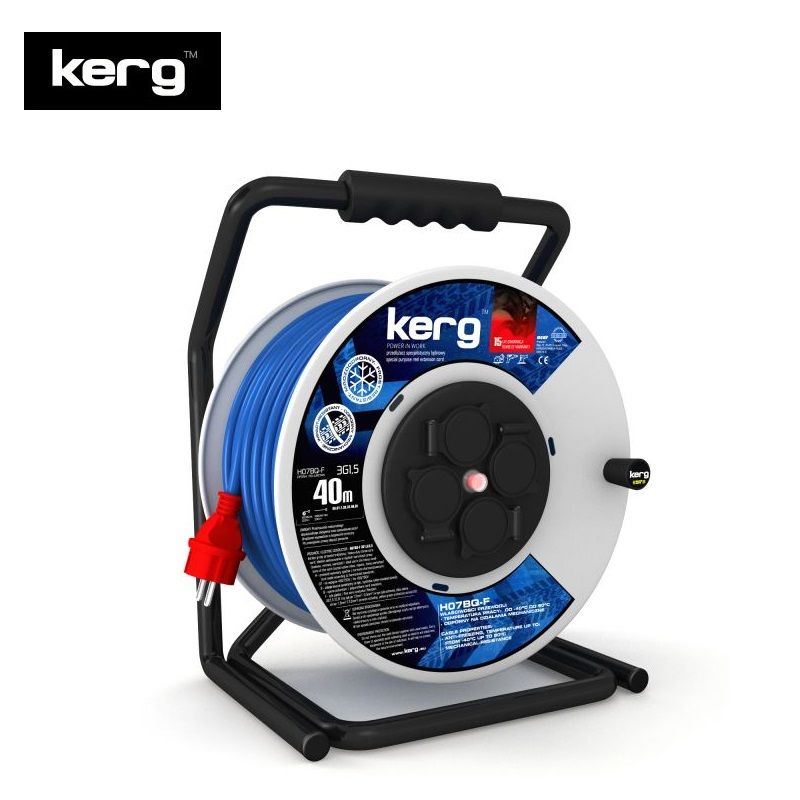 KERG Ağır Hizmet Tipi Uzatma Kablosu (40m, 3х1.5mm2) - 15 Yıl Garantili