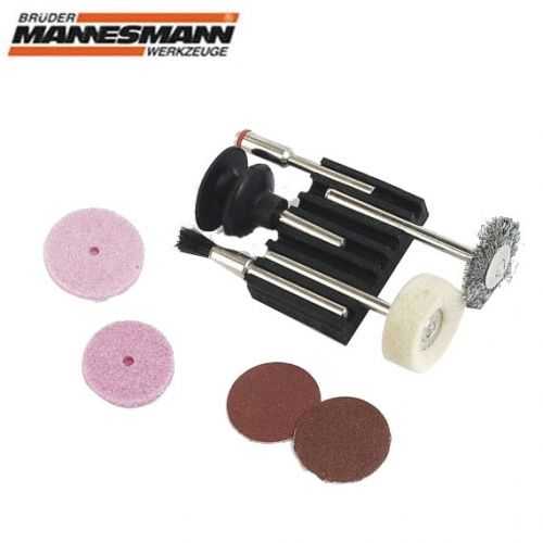 Mannesmann 92564 Mini Fırça Zımpara Seti, 9 Parça