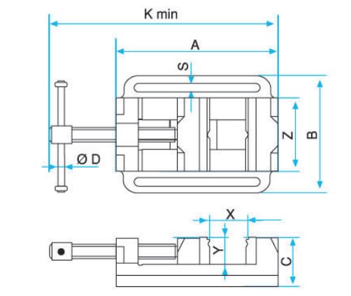 Kanca 125mm Hızlı Açılır Matkap Mengene