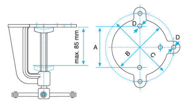 Kanca 100mm Mengene Tespitleme