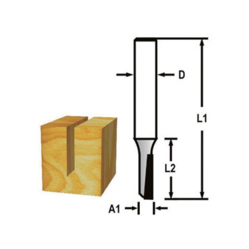 Makita D-47385 Dalma Düz Kanal (Tek Bıçak) Freze Bıçağı 4mm