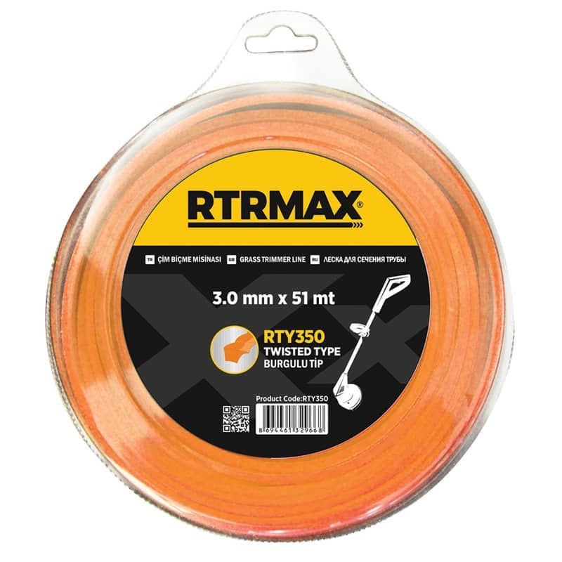 RTRMAX RTY359 4,0mmx32m Turuncu Burgulu Tırpan Misinası