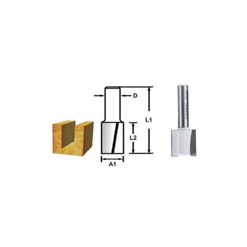 Makita D-47612 Dalma Düz Kanal Freze Bıçağı (Çift Bıçak) 8mm