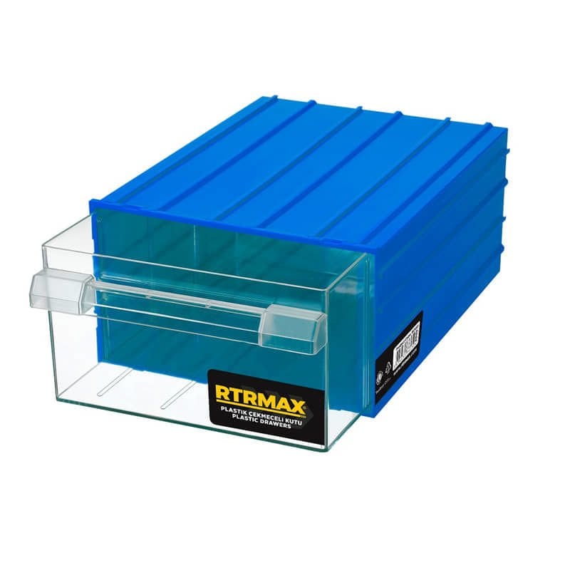 RTRMAX RCMK45 MK-45 Plastik Çekmeceli Mavi Kutu