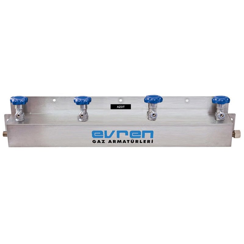 Evren 529 300 Bar G3/4'' - 4’lü Tüp Bağlantısı için Azot Manifold Sistemi