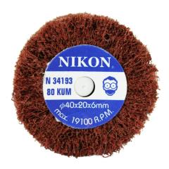 Nikon N34193 40x20x6mm 80 Kum Non Woven Saplı Mop Zımpara