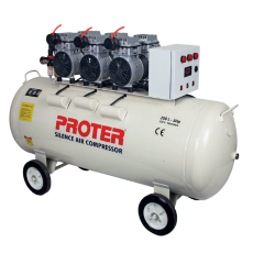 Proter 200 Lt 3 Hp Sessiz Yağsız Panolu Hava Kompresörü
