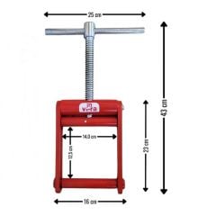 Vi-Ra Boru Boğma Mengenesi 63 mm
