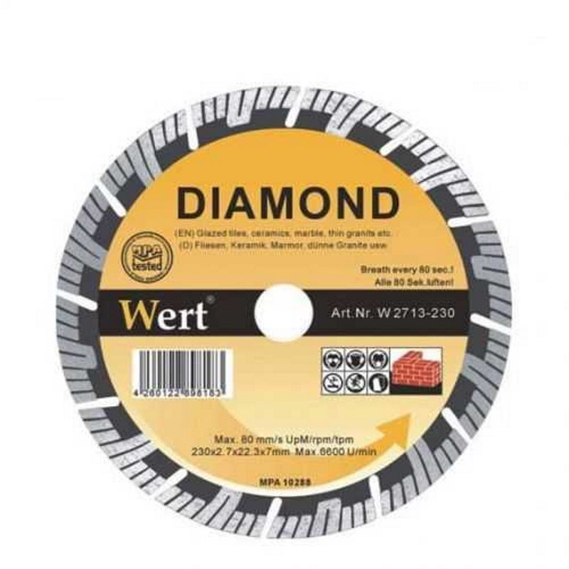 WERT 2713-125 Süper Turbo Elmas Testere (125mm)