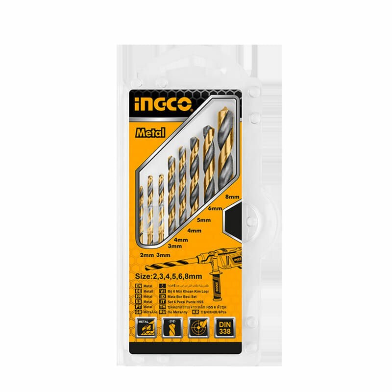 Ingco AKDB0801 8'li Matkap Ucu Seti 5 Adet