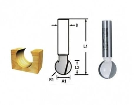 Makita D-48131 Silindirik Kanal Freze Bıçağı (Çift Bıçak)