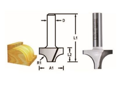 Makita D-48278 Korniş Profil Freze Bıçağı (Çift Bıçak)