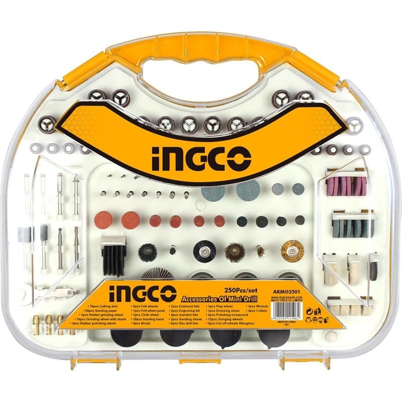 Ingco AKMG2501 250 Parça Gravür Taşlama Aksesuar Seti
