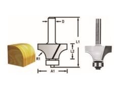 Makita D-48402 Rulmanlı Yuvarlak Profil Freze Bıçağı (Çift Bıçak)