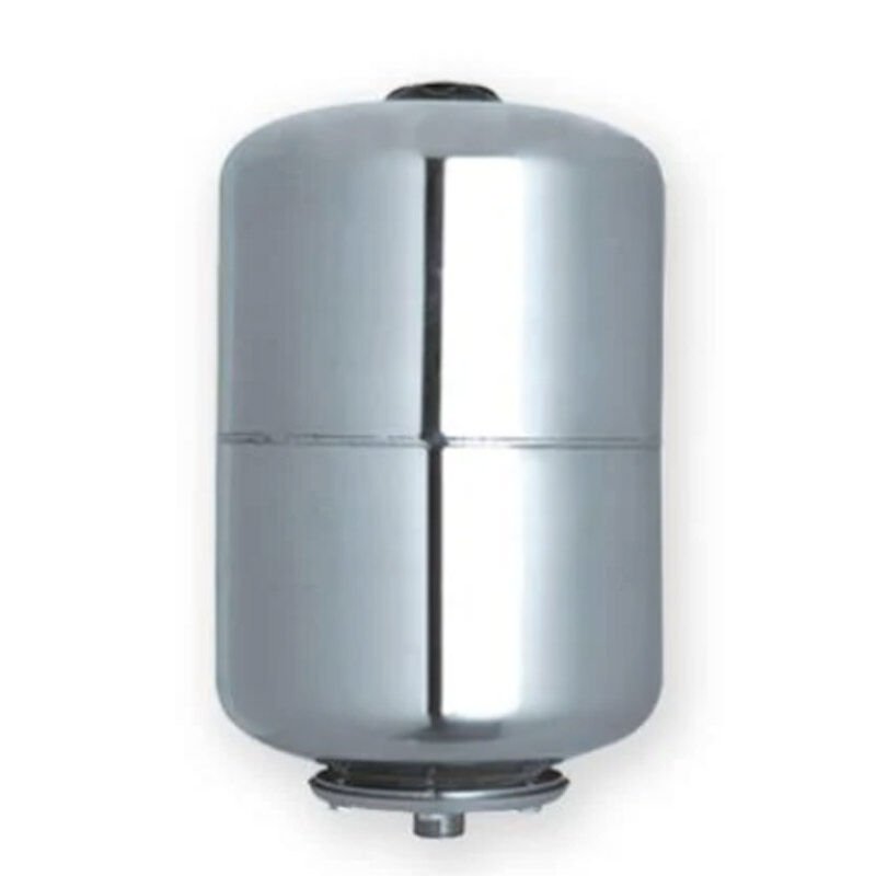 Water Sound 8 Litre 1'' Silindirik Küre Paslanmaz Çelik Hidrofor Tank
