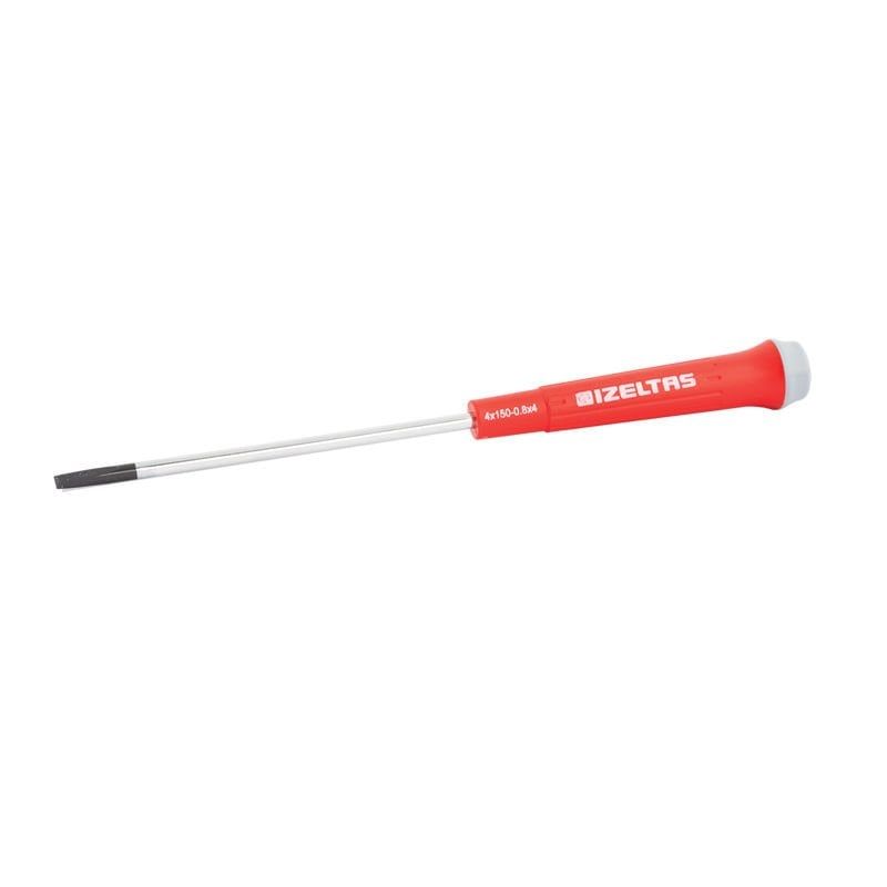 İzeltaş 4500172580 2.5x80 Klemens Elektronikçi Tip Düz Uçlu Tornavida