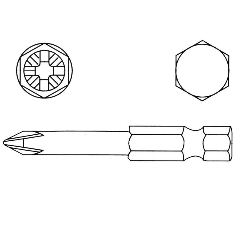 Proscr SCR03087 PH2 150mm Yıldız Bits Ucu