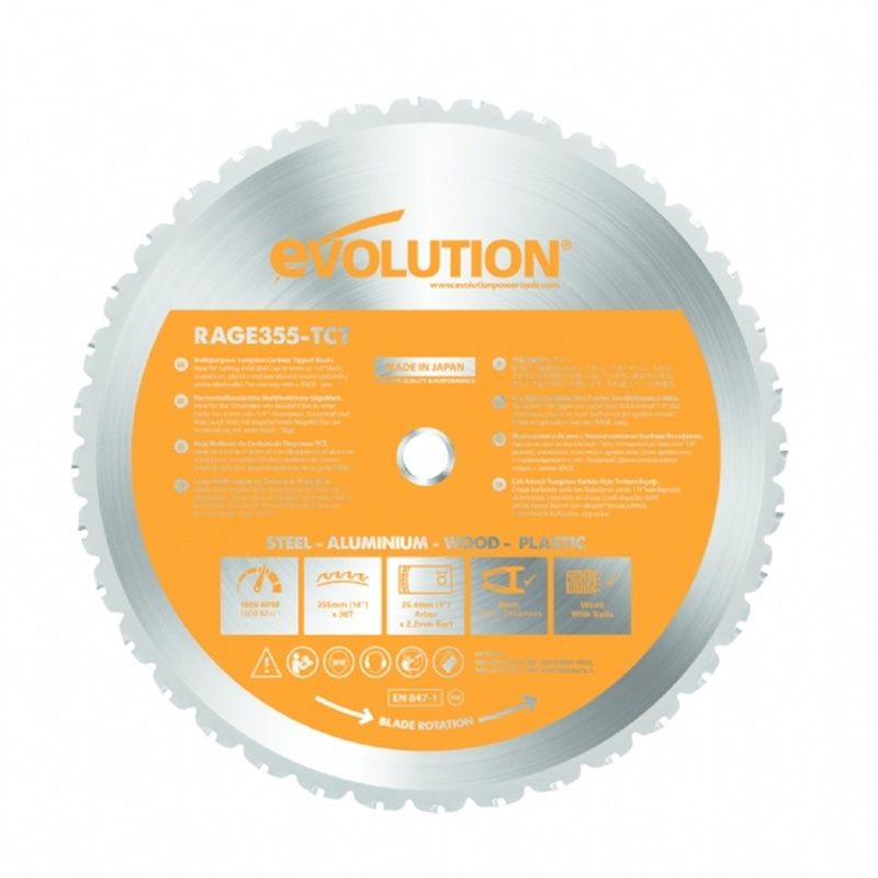 Evolution RAGE2 355mm Çok Amaçlı Testere