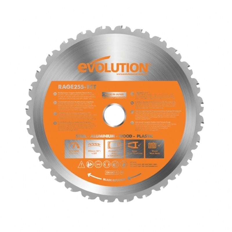 Evolution RAGE 255mm Çok Amaçlı Testere