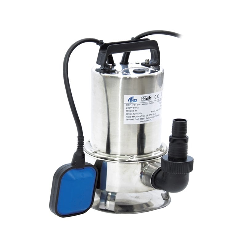 Rain Pump CSP 751SW Paslanmaz Atık Su Drenaj Dalgıç Pompa