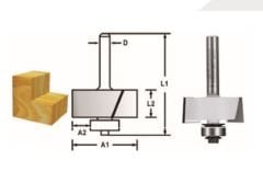 Makita D-48745 Rulmanlı Lamba Açma Freze Bıçağı (Çift Bıçak)