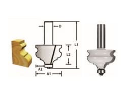 Makita D-48854 Rulmanlı Kenar Kalıp Freze Bıçağı (Çift Bıçak)