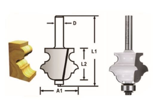 Makita D-48876 Rulmanlı Multi Profil Freze Bıçağı (Çift Bıçak)