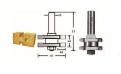 Makita D-48929 Ters Çevrilebilir Eklem Freze Bıçağı Düz Profil (Çift Bıçak)