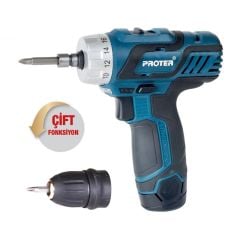 Proter Pst 222 Plus Şarjlı Akülü Vidalama