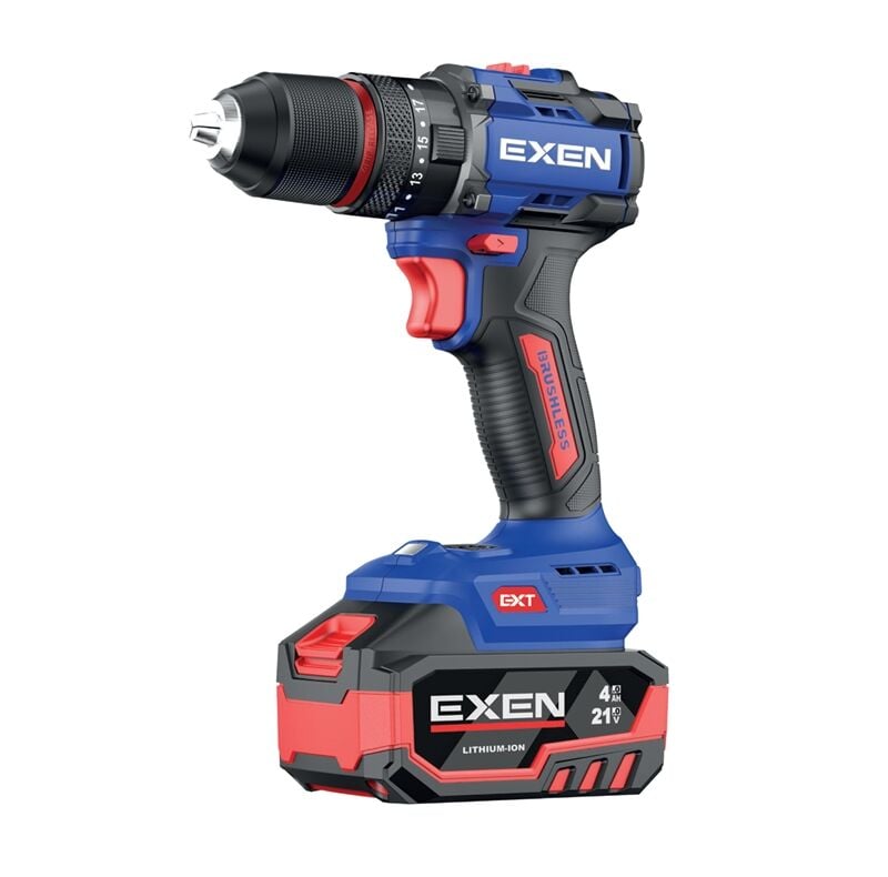 Exen EN 274 DS Akülü Darbeli Şarjlı Matkap 70 Nm 4.0 Ah