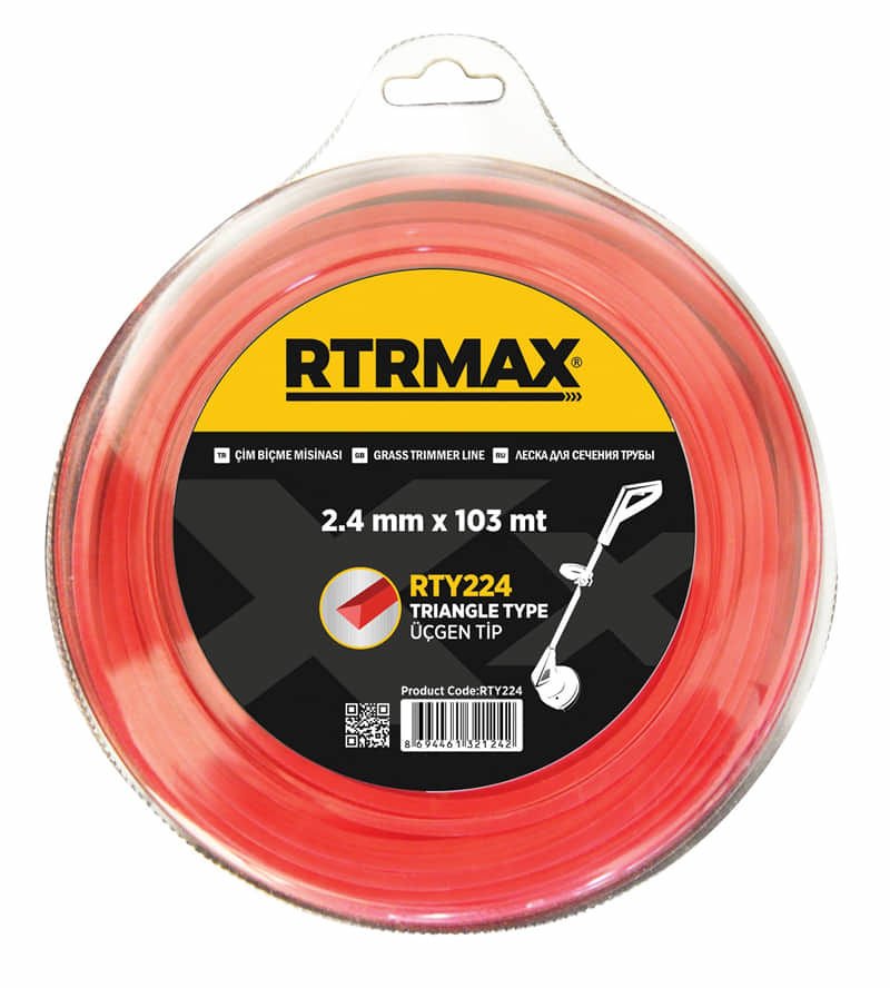 RTRMAX RTY233 3.3mmx55m Kırmızı Üçgen Tırpan Misinası