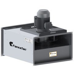 Fanexfan FHDK-SY-560 Harici Motorlu Geriye Eğik Seyrek Kanatlı Dikdörtgen Kanal Fanı Monofaze