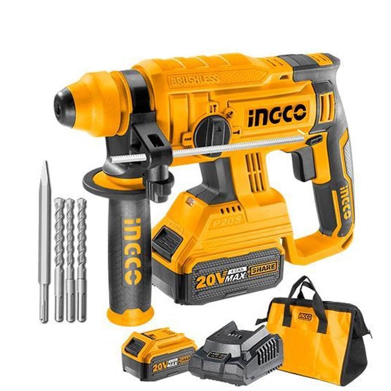 Ingco CRHLI22012 20V 4.0Ah 1.5J Li-ion Akülü Kırıcı Delici