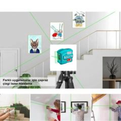 Total TLL156601 Yeşil Çizgi Lazer Hizalama Distomat