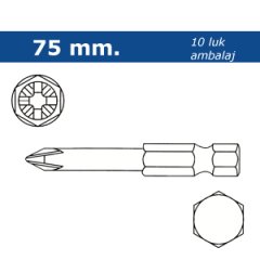 Proscr SCR03073 PH1 75mm Yıldız Bits Ucu