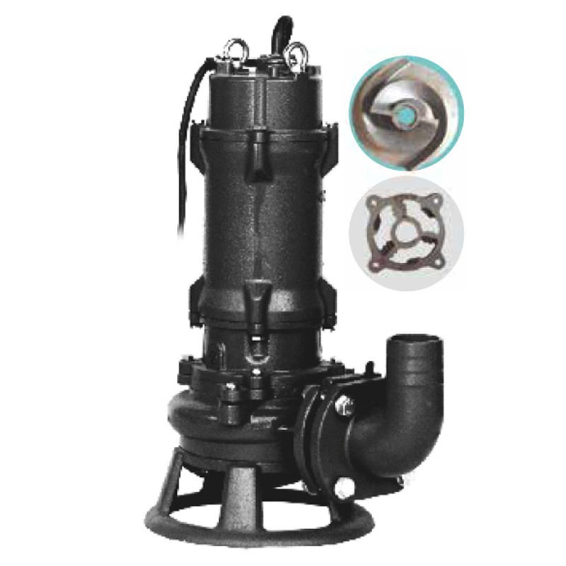 Water Sound CWQ50-10-4 5,5HP Trifaze Yüksek Debili Öğütücülü Tip Döküm Gövdeli Drenaj Pompası