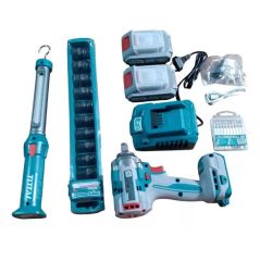 Total TOSLI23048E Akülü Darbeli Somun Sökme Sıkma Anahtar Kombo Set