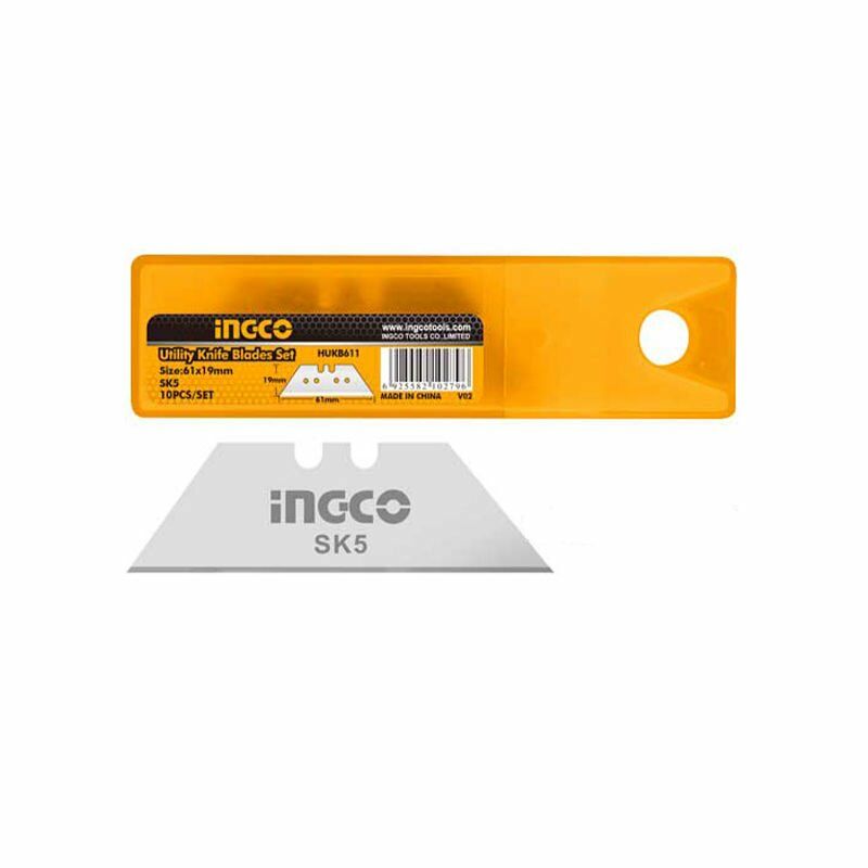 Ingco HUKB611 10'lu Yedek Maket Bıçağı Seti, 20 Adet