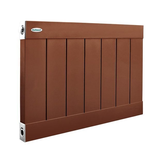 Duffmart Therma Alüminyum Radyatör Yükseklik:60 cm Kahverengi-8019 - 6 Dilim 51 CM