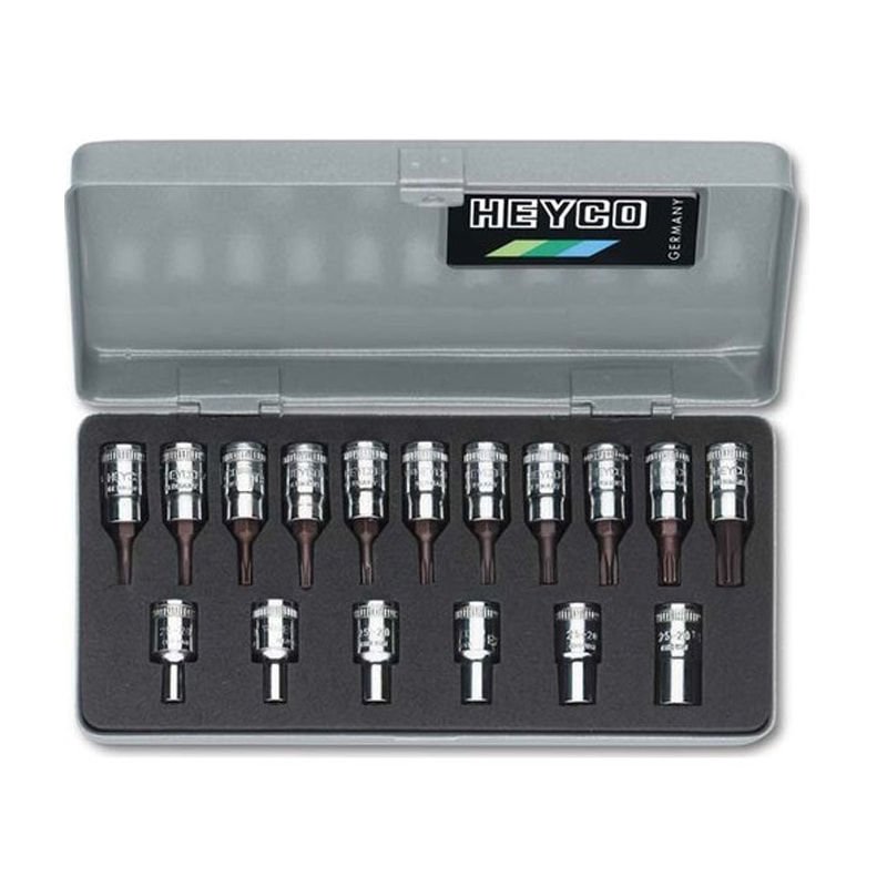Heyco 17 Parça 1/4'' Lokmalı Torks Takımı