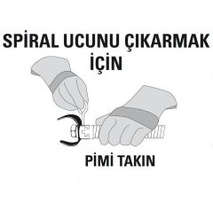 Ridgid 63045 T-213 Kanal Açma 4 Bıçaklı Kesici Spiral Uç 1'' 25 mm