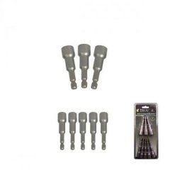 TROY 26133 Mıknatıslı Lokma Adaptör Seti, 8 Parça