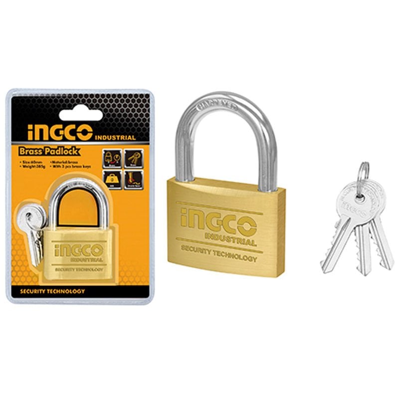 Ingco DBPL0502 50mm Endüstriyel Pirinç Asma Kilit