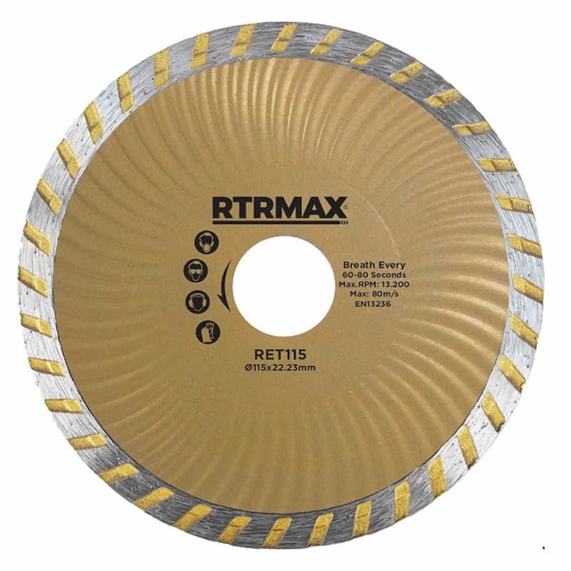 RTRMAX RET230 230 Turbo Elmas Kanallı Testere