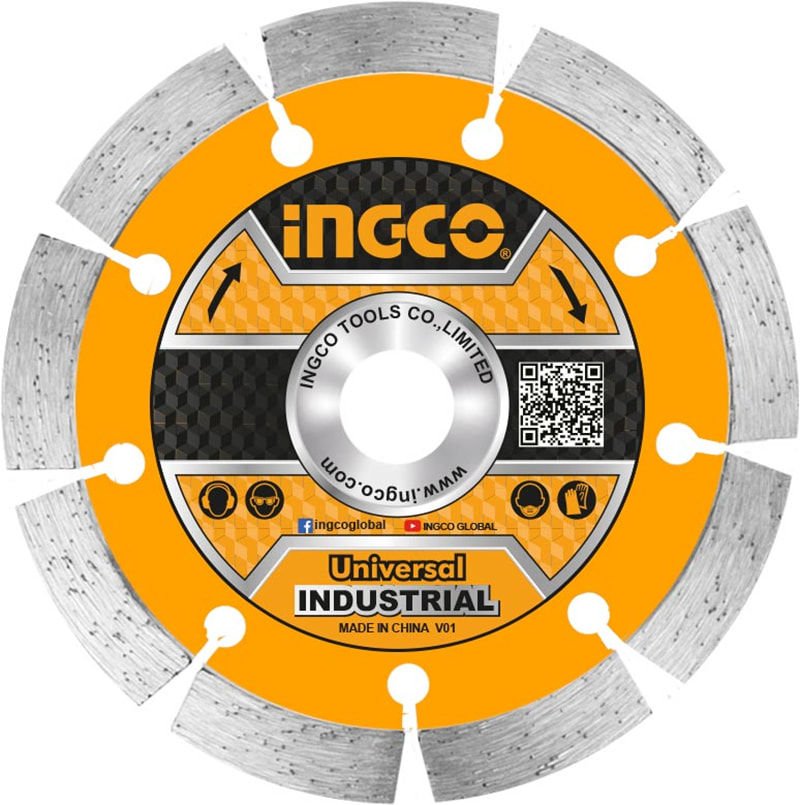 Ingco DMD011001 100x16mm Endüstriyel Soketli Elmas Disk