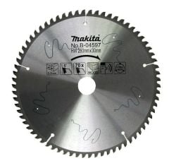 Makita B-04597 MLS100,LS1040,LH1040,LF1000,LS1016/L,LS1018L Gönye Kesme için Elmas Testere Bıçağı 260x30mm 70 Diş