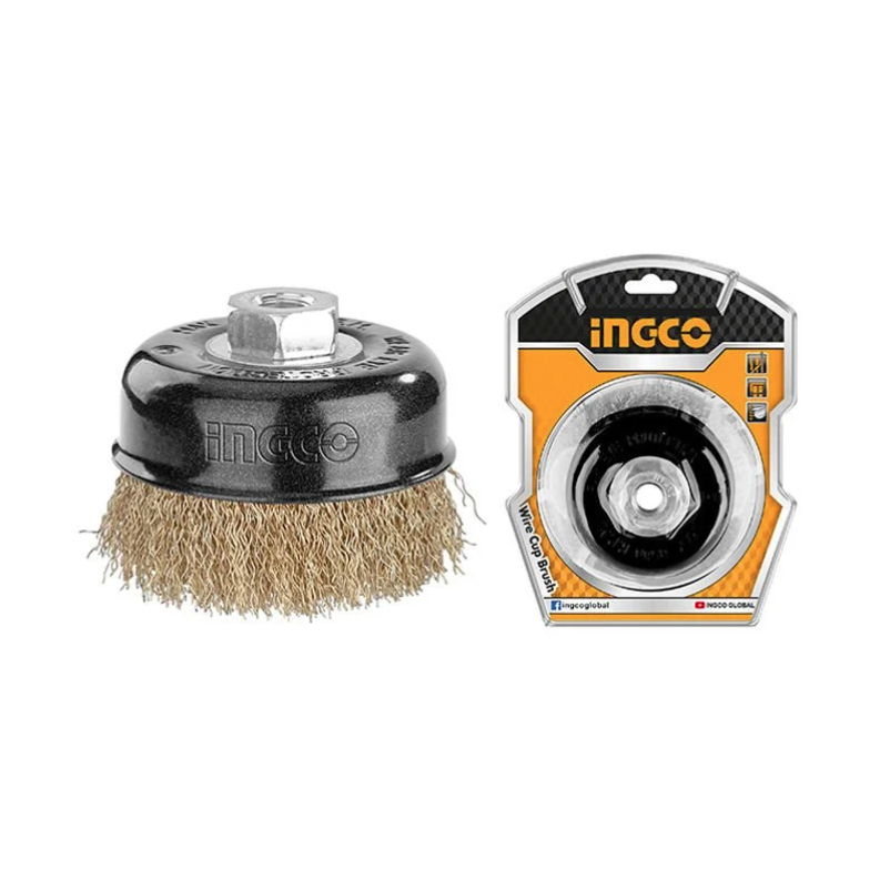 Ingco WB11255 125mm Saçaklı Çanak Tel Fırça