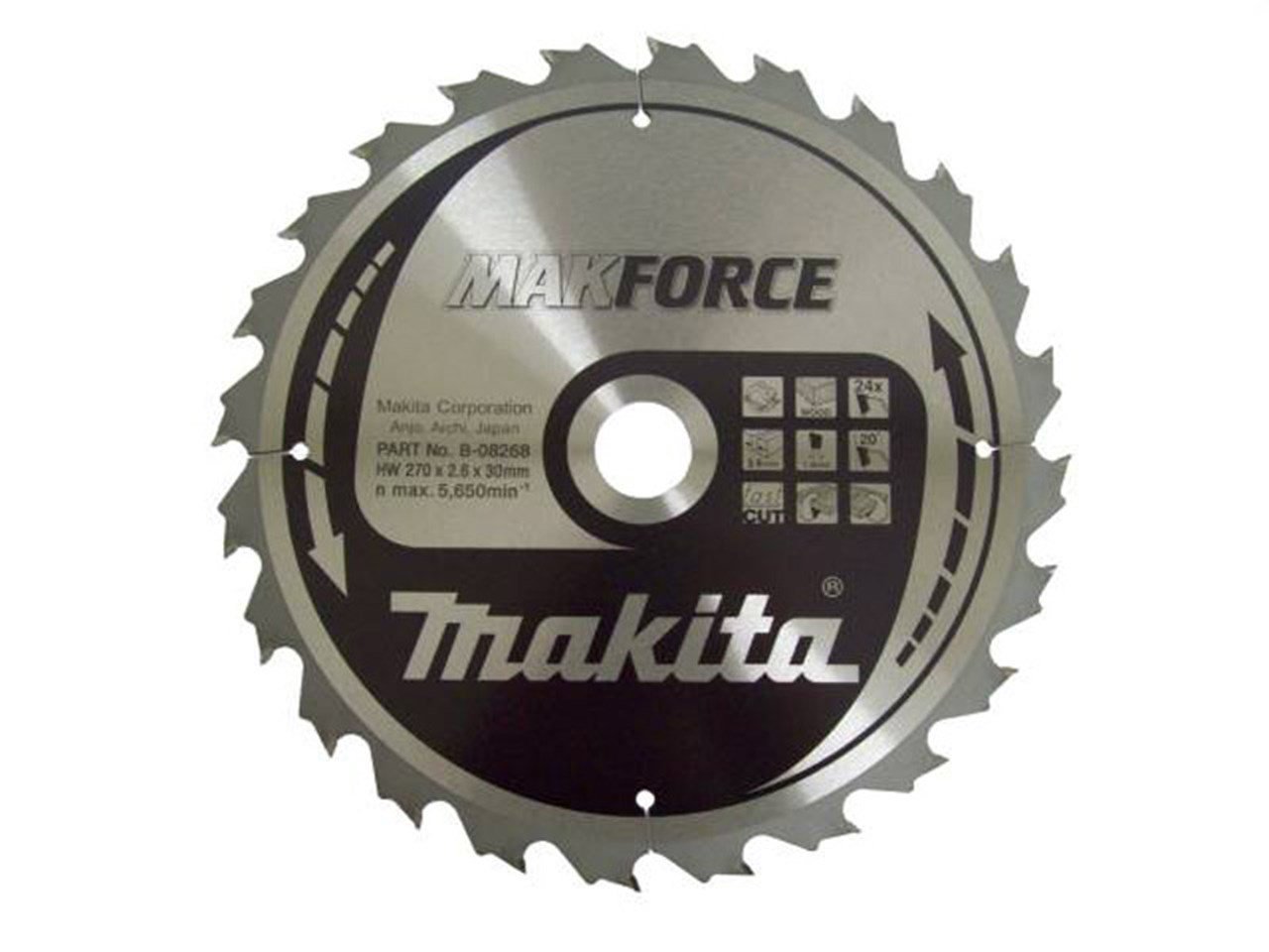 Makita B-08268 5103R Daire Testere için Elmas Daire Testere Bıçağı 270x30mm 24 Diş